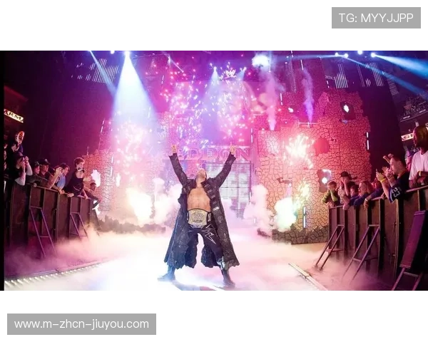 WWE 大赛中选手完成空翻摔技震撼舞台